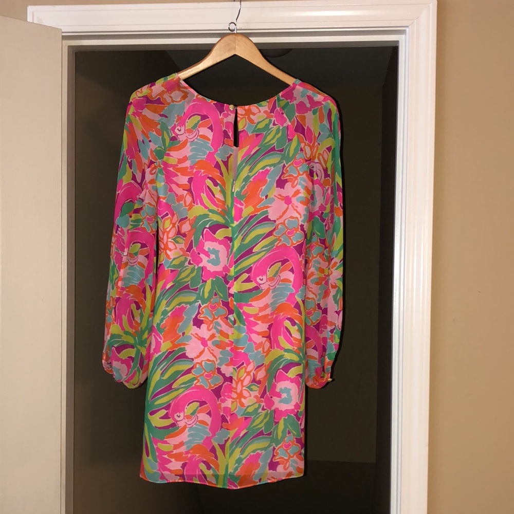 Lilly Pulitzer Carleigh Silk Tunic Dress in Multi Lulu, Size 2. - Picture 13 of 16